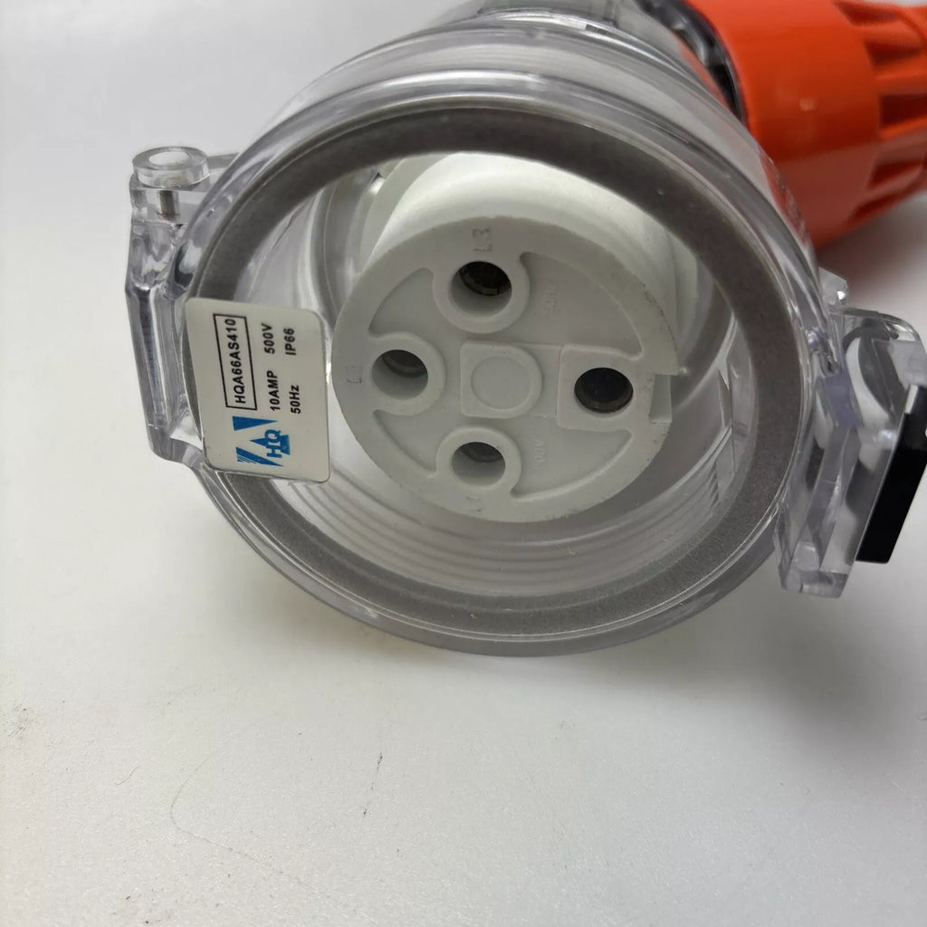 HQ 10 AMP 3 PHASE 4 Pin PLUG 10A FEMALE Angle IP66 WEATHERPROOF SAA HQ 10 AMP 3 PHASE 4 Pin PLUG 10A FEMALE Angle IP66 WEATHERPROOF SAA
